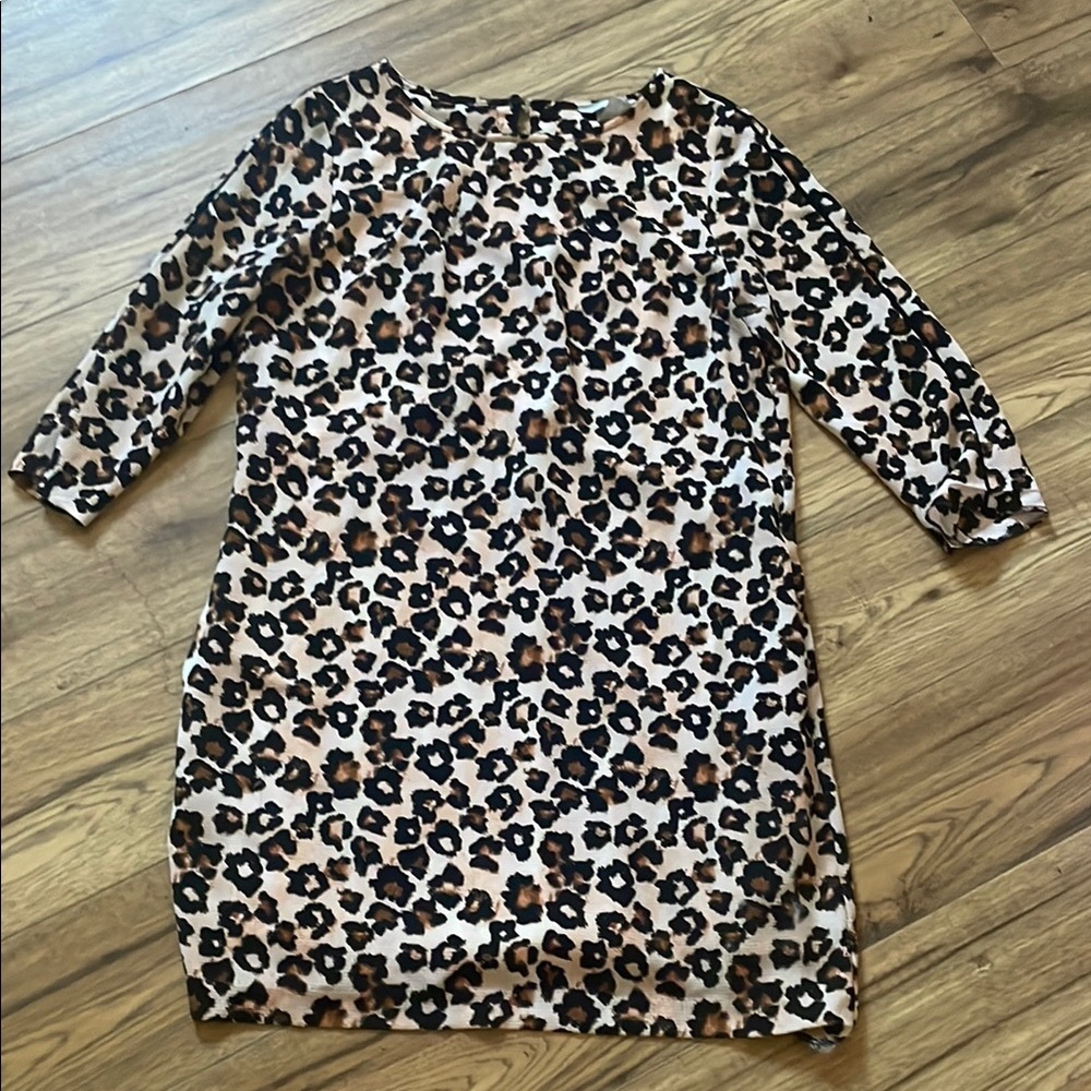 H&M Leopard Print Dress - Black and Brown 5/$85​